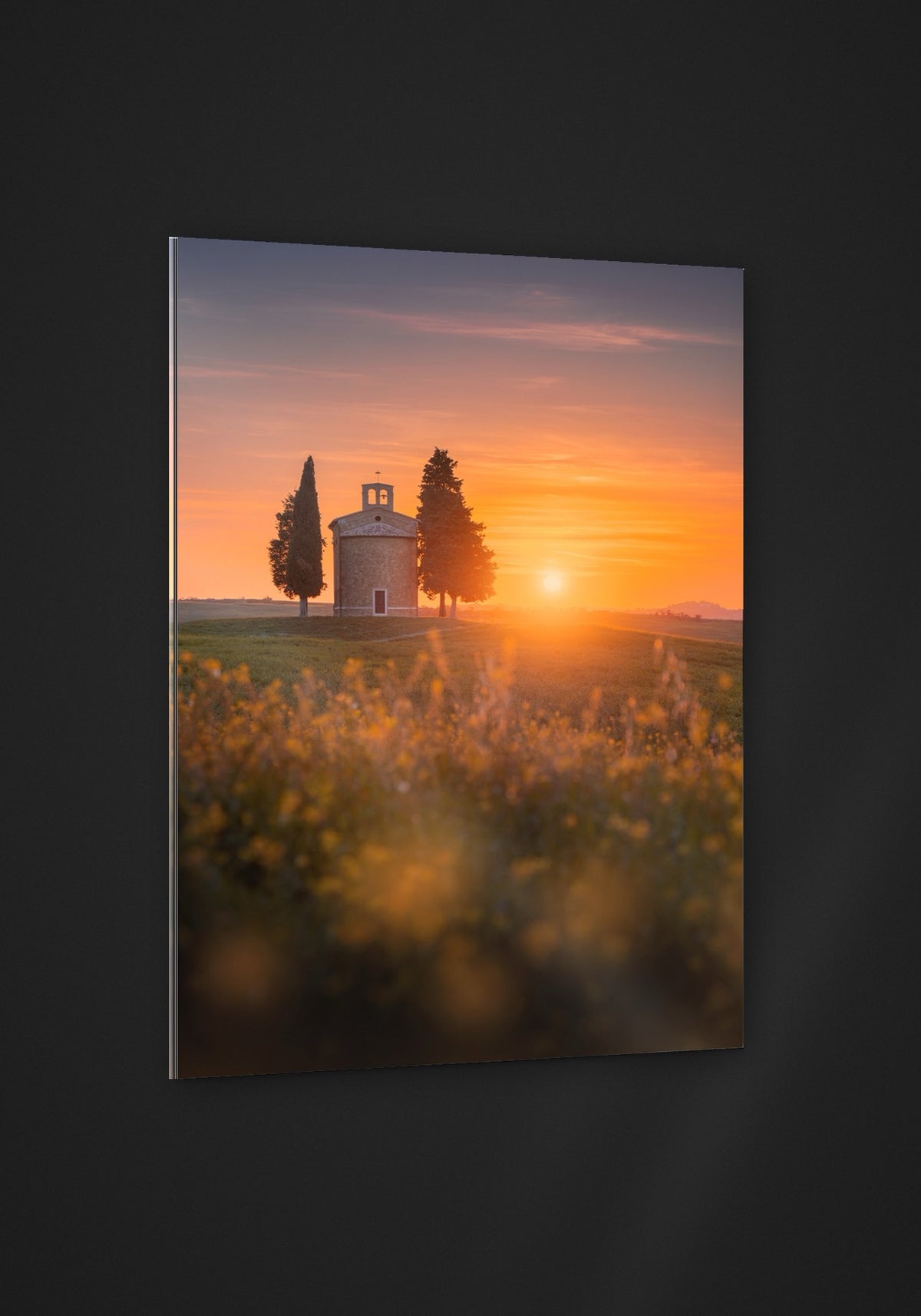 Chapel at Sunset acryl