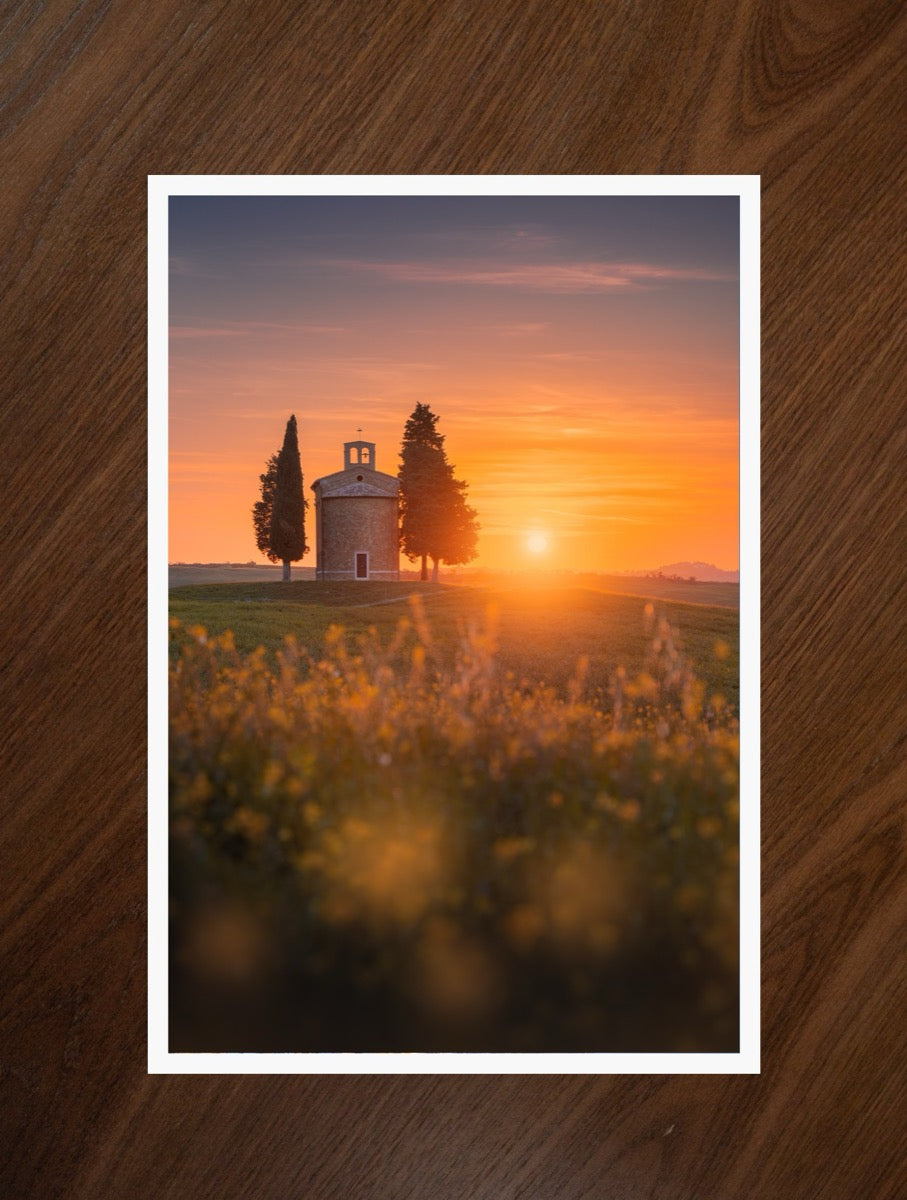 Chapel at Sunset print