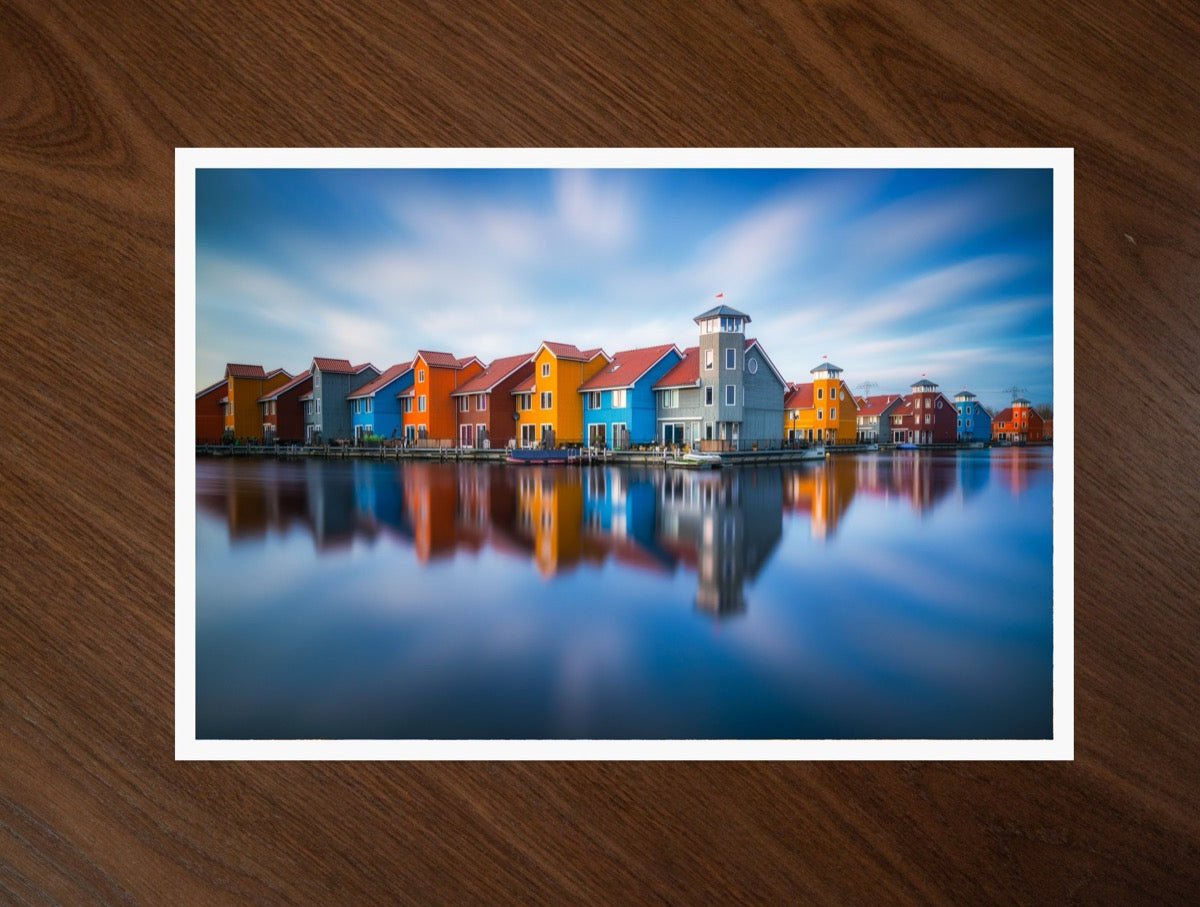 Coloured Wood print