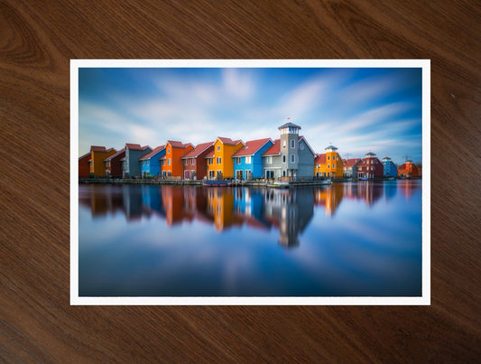 Coloured Wood print