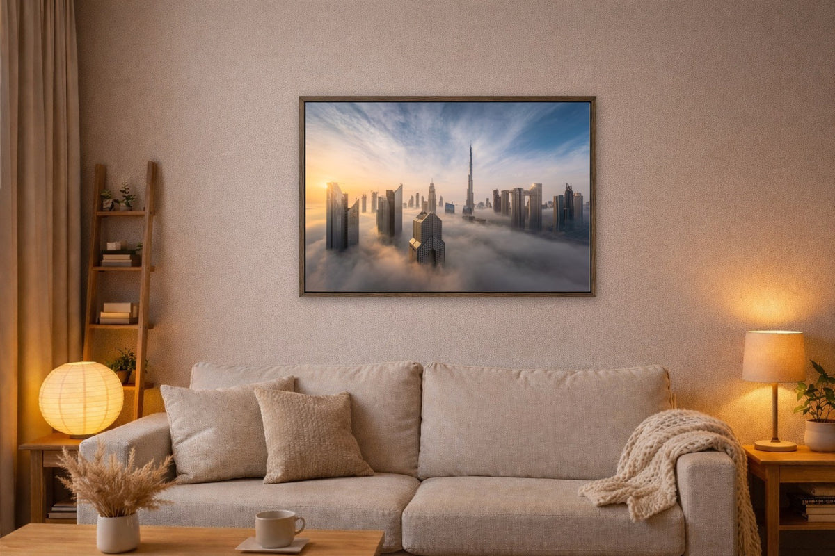 Dubai Above the Fog lijst kamer