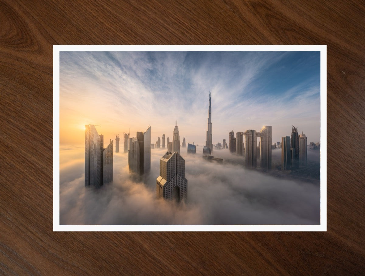 Dubai Above the Fog print