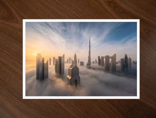 Dubai Above the Fog print
