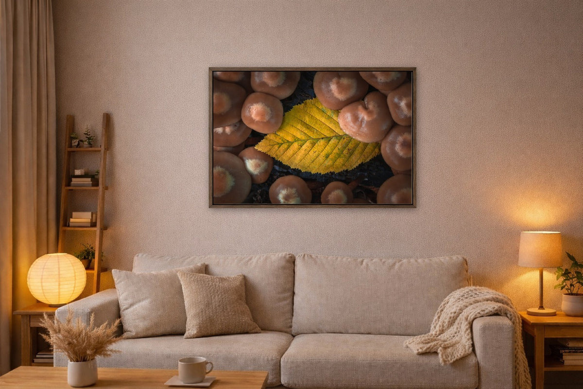 Leaf Among Mushrooms lijst kamer