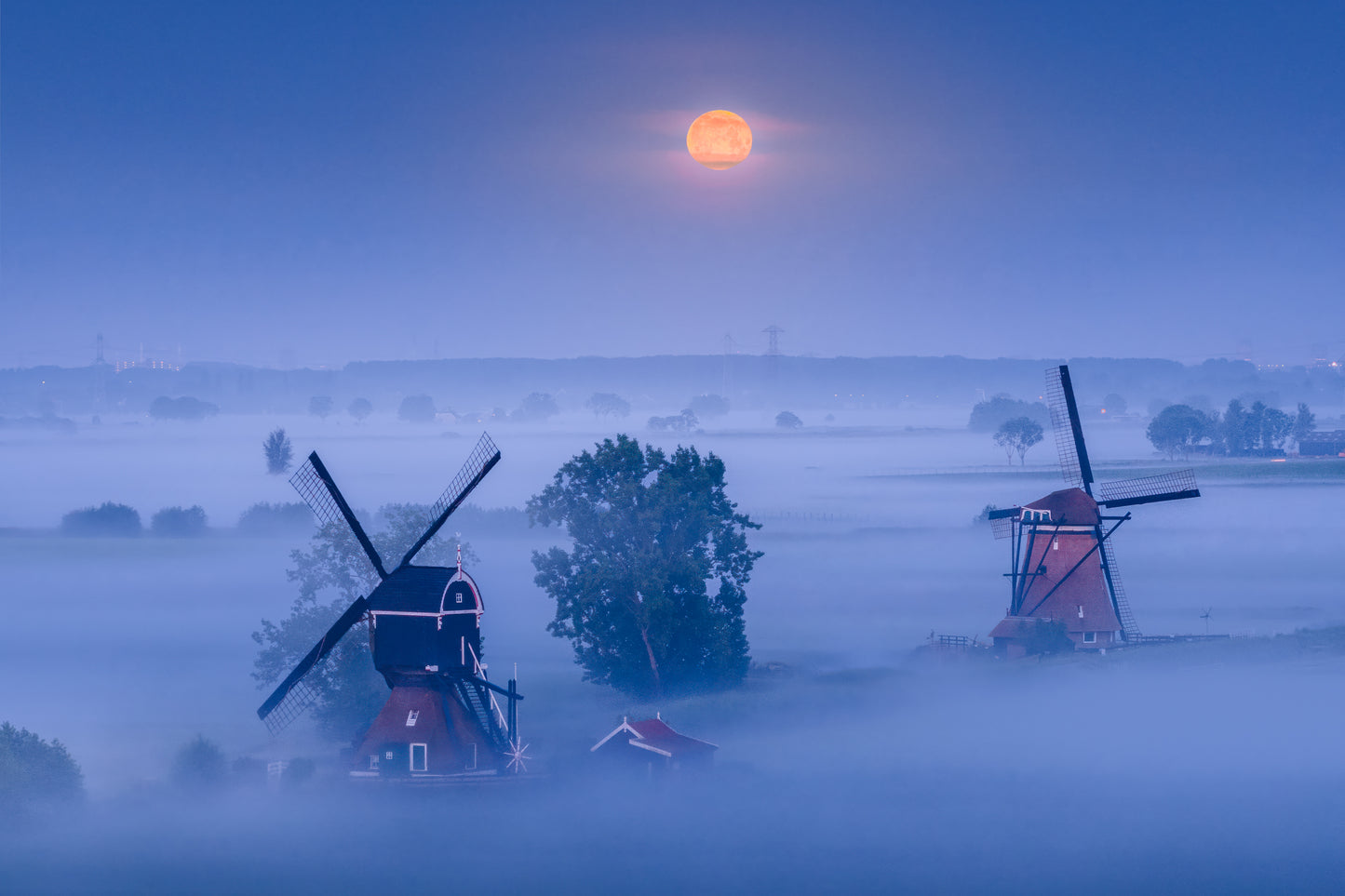 Moon over the Mills