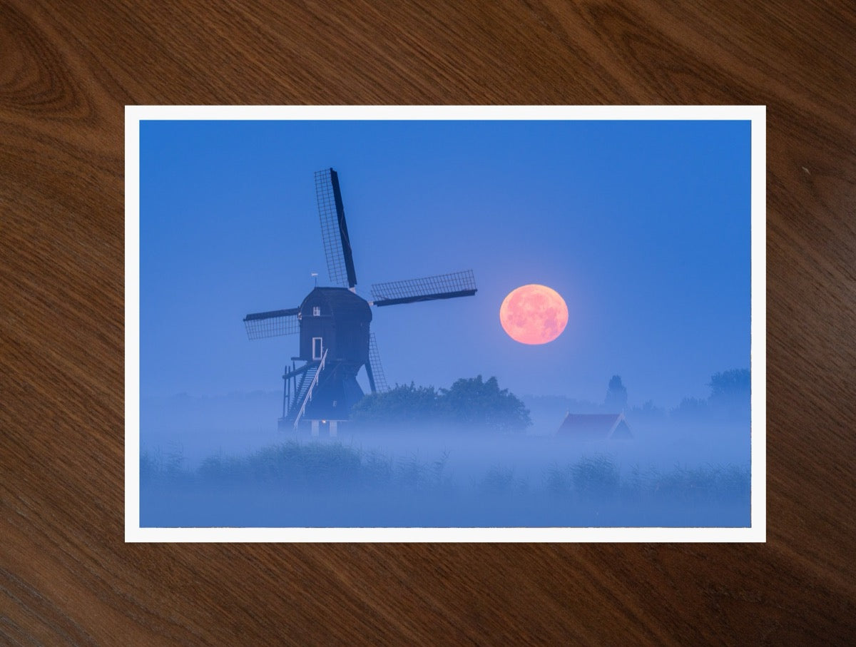 Moonrise at the Mill print