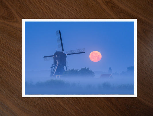 Moonrise at the Mill print