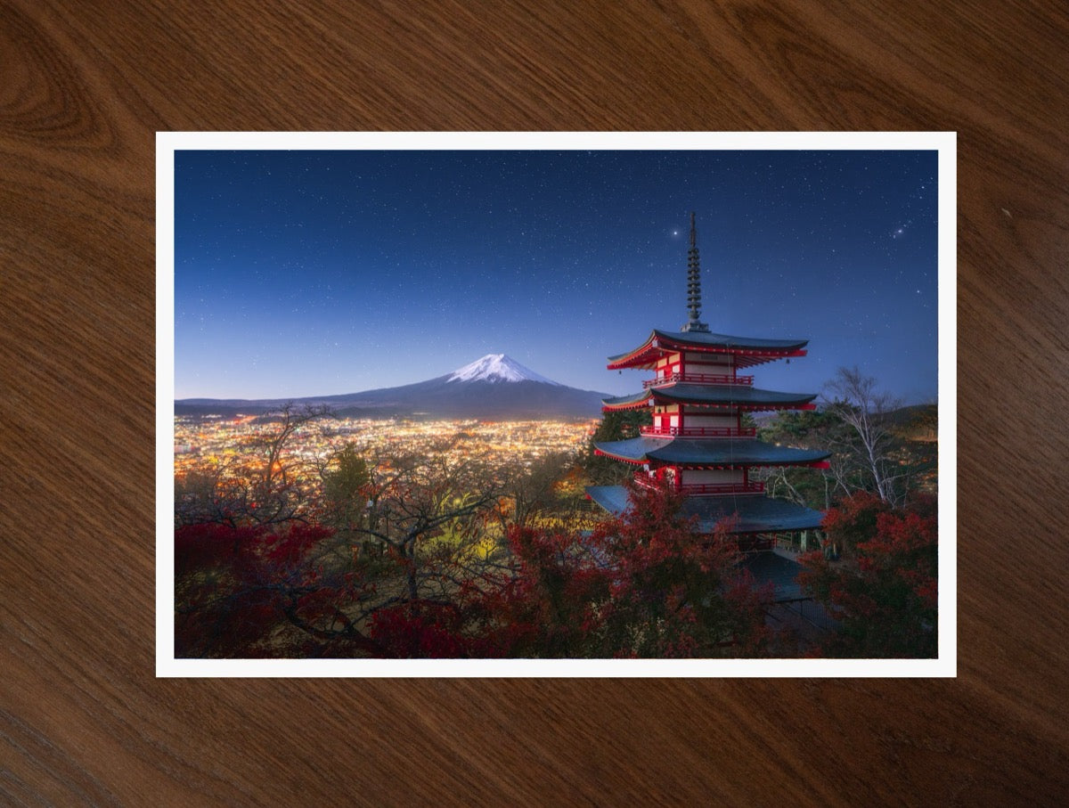 Pagoda Night print