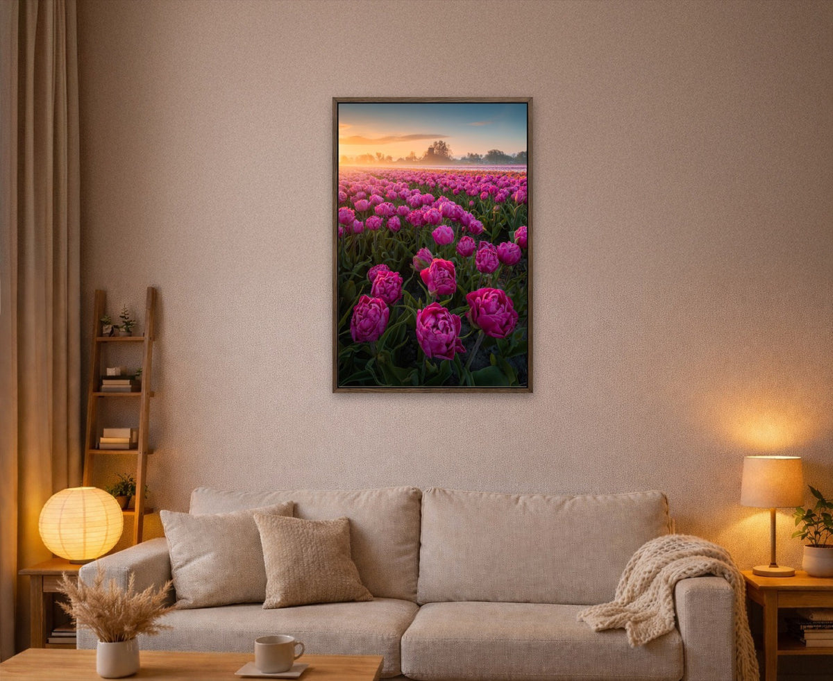 Peony Tulips lijst kamer