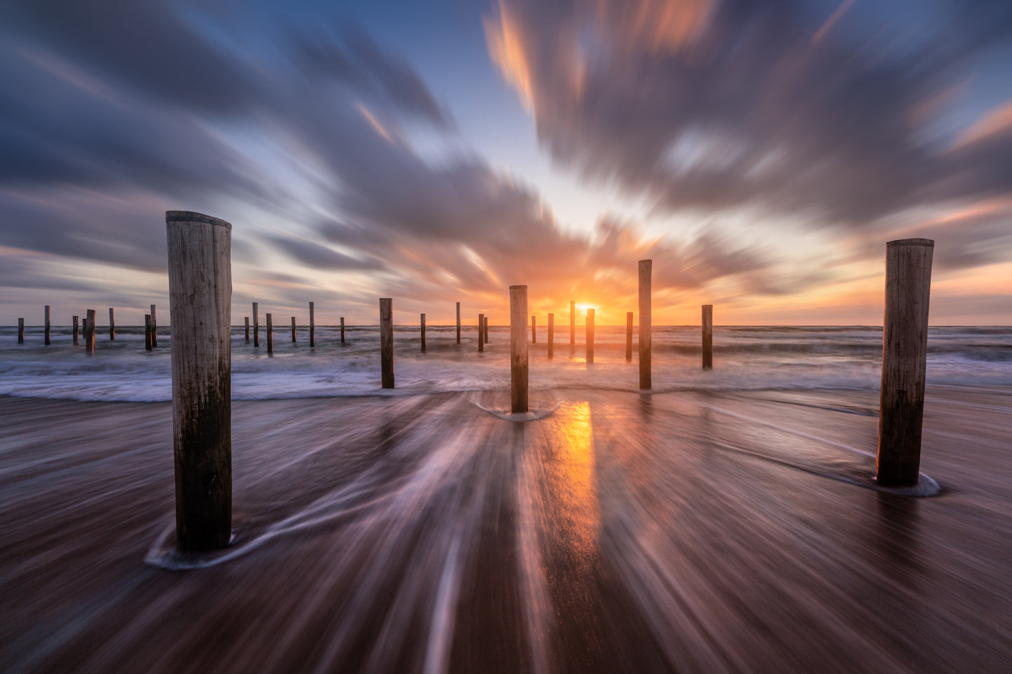 Poles at Sunset