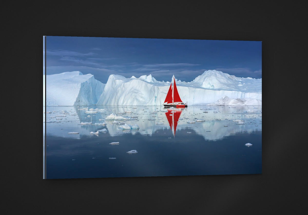 Red Sail in the Ice acryl