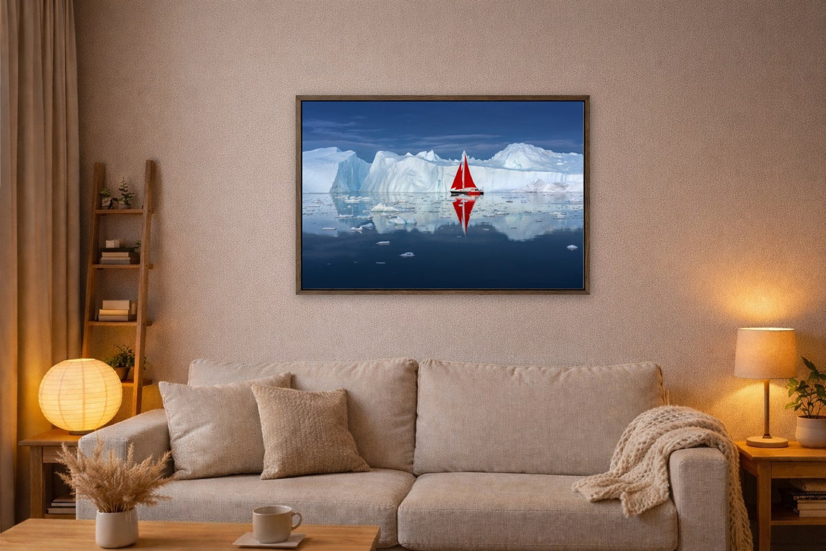 Red Sail in the Ice lijst kamer