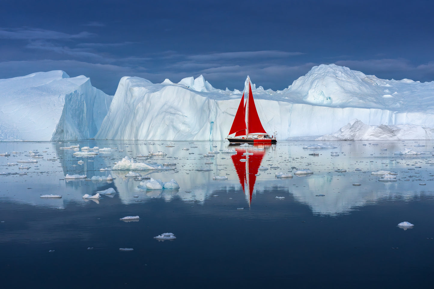 Red Sail in the Ice