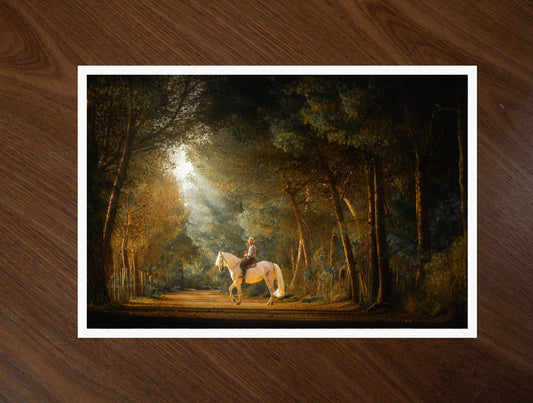 Rider in the Light print