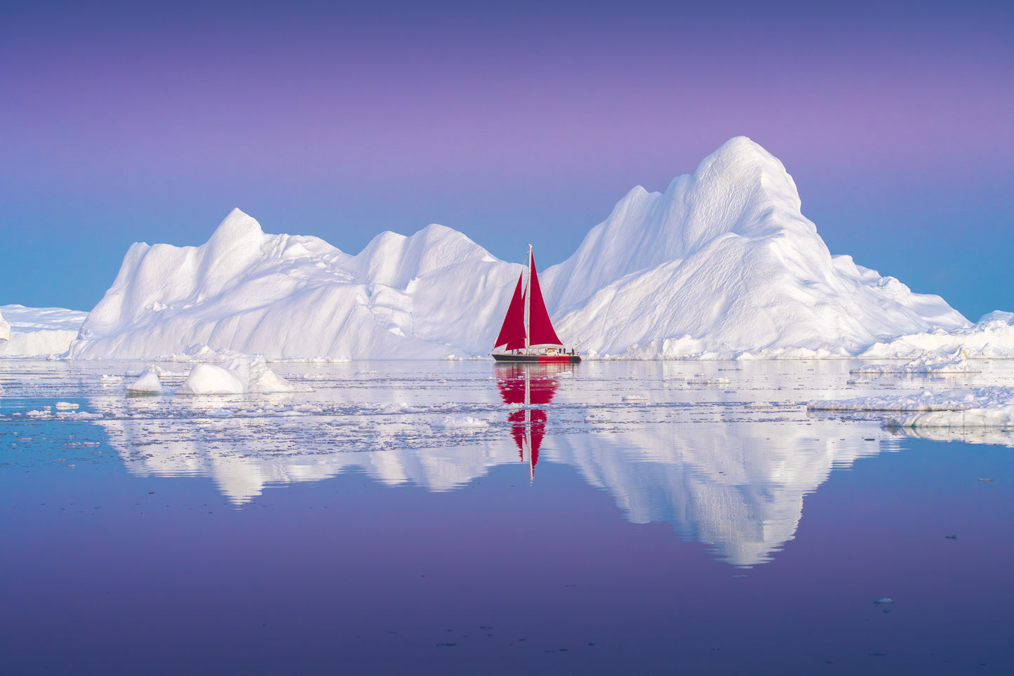 Sailing the Pastel Ice