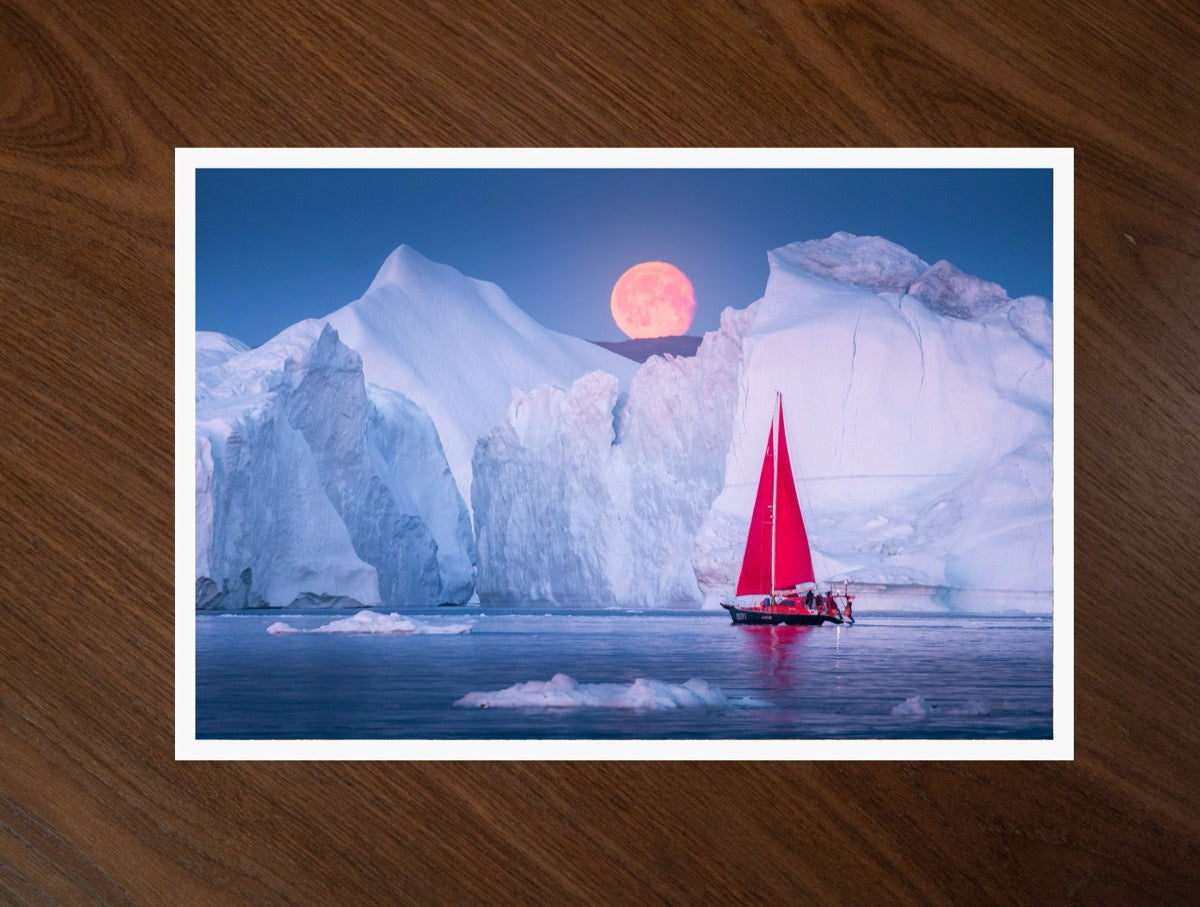 Sailing Under The Moon print