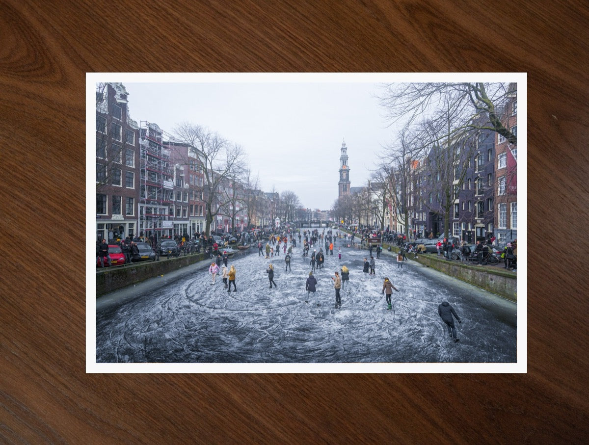 Skating in Amsterdam print