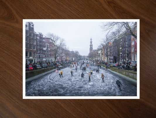 Skating in Amsterdam print
