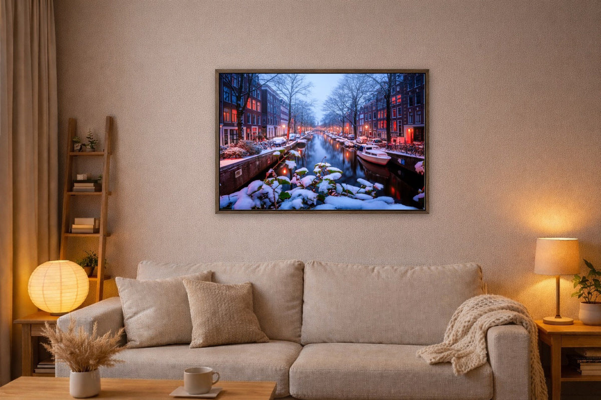 Snow in Amsterdam lijst kamer