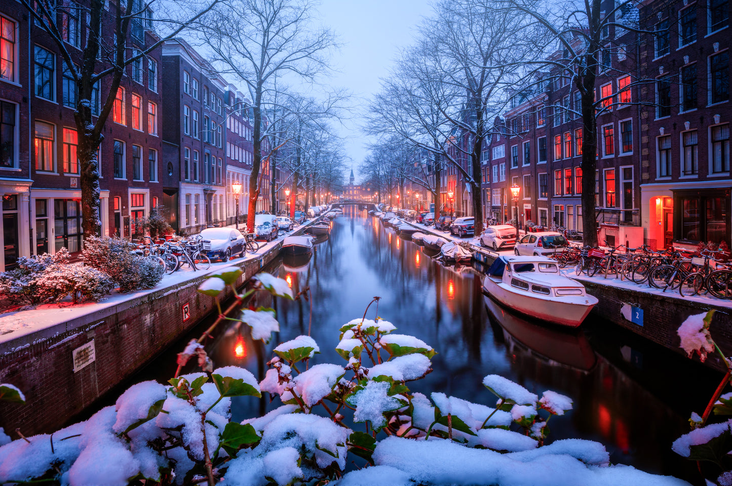 Snow in Amsterdam
