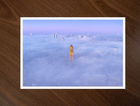 The Domtower Above The Fog print