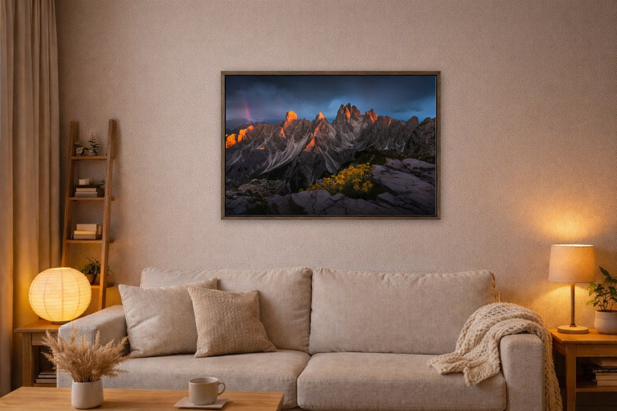 The Last Light in the Dolomites lijst kamer