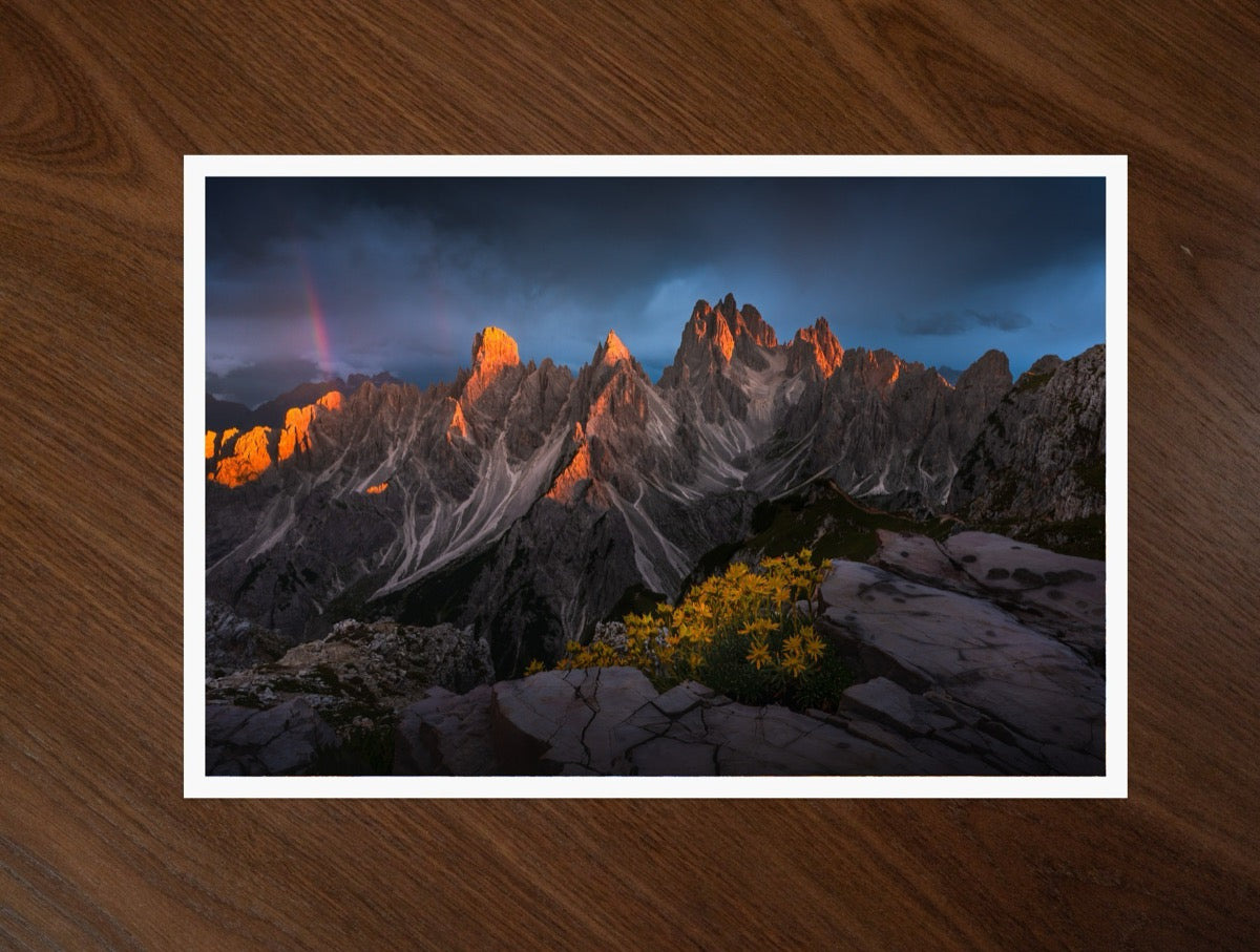 The Last Light in the Dolomites print