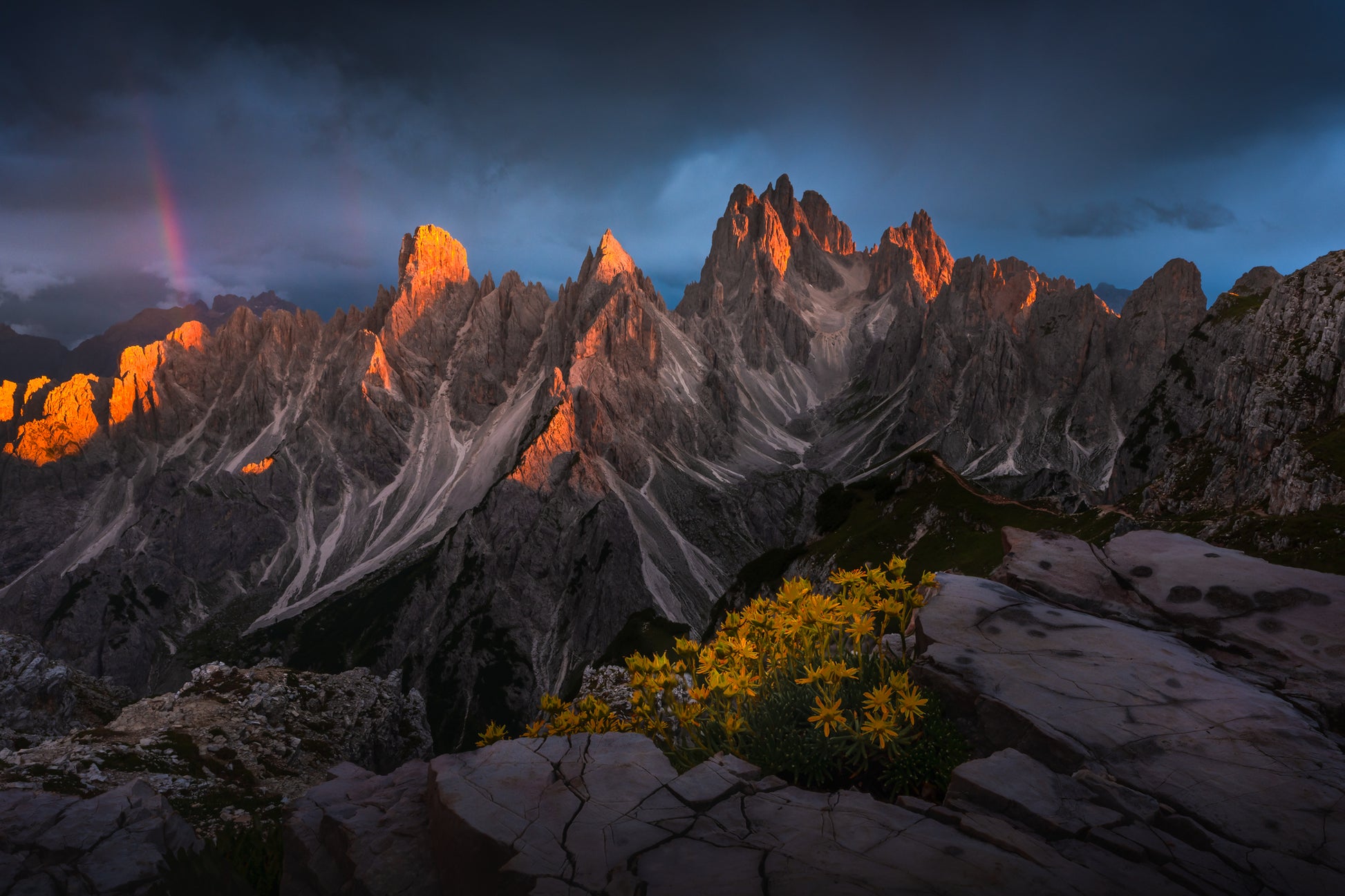 The Last Light in the Dolomites