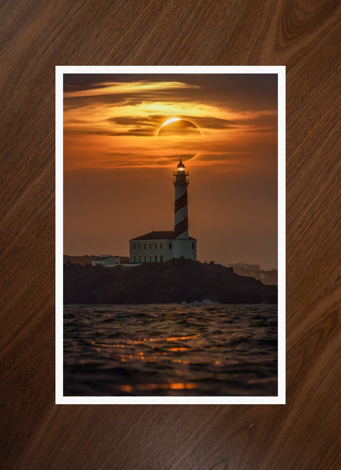 The Lighthouse Eclipse fine art print