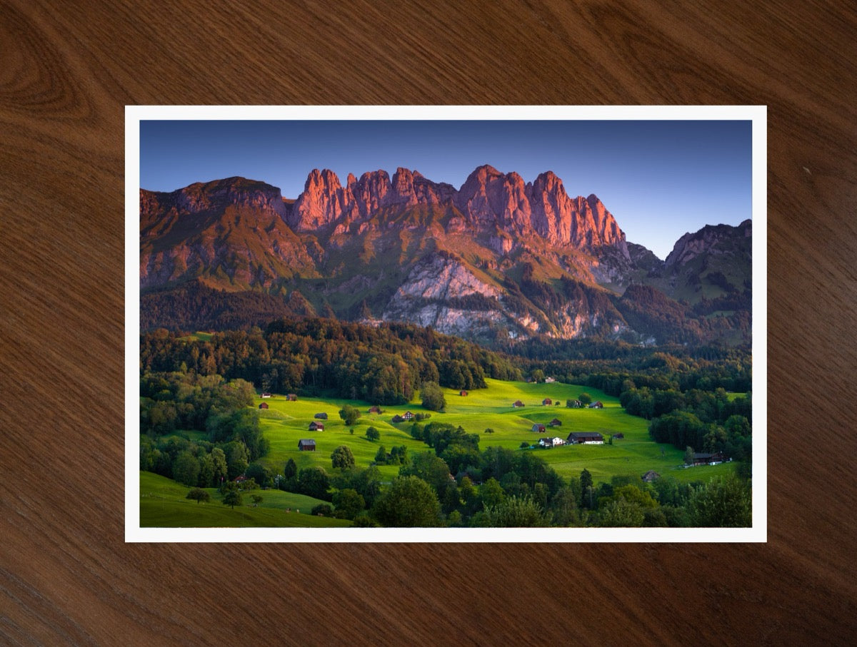 The Swiss Mountains print