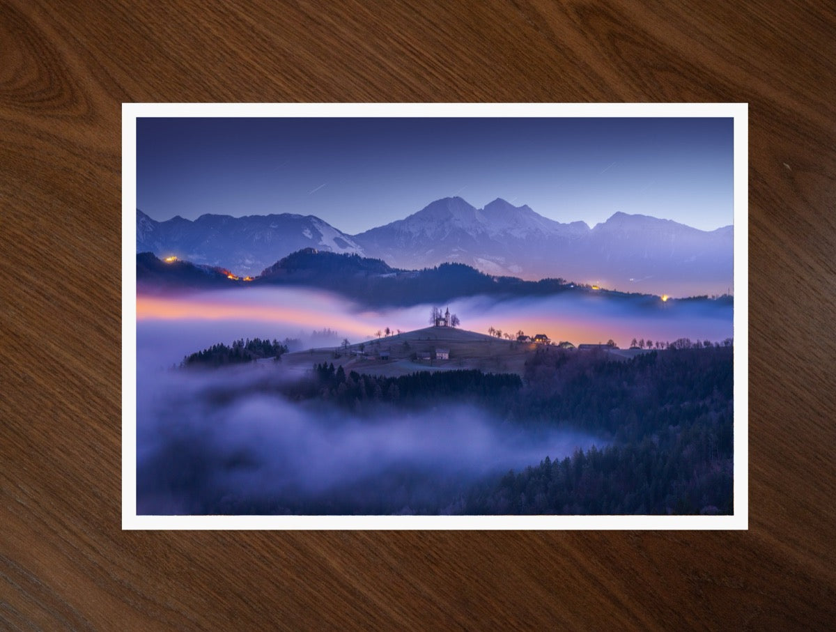 Twilight over the Valley print