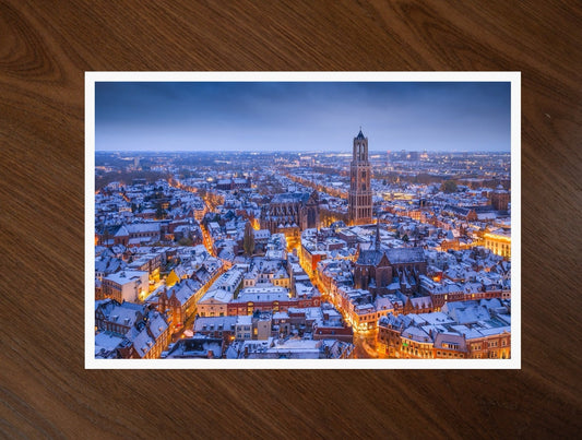 Utrecht in Snow print