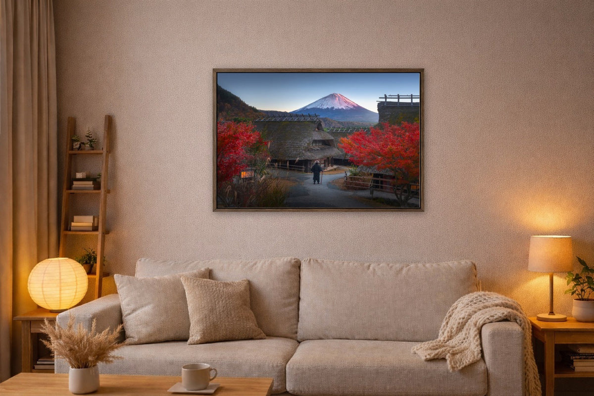 Village Beneath Fuji lijst kamer