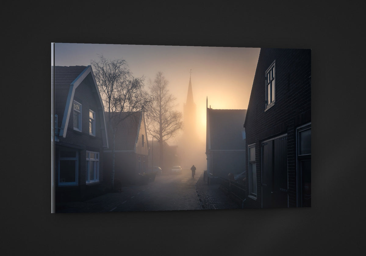 Village in Fog acryl