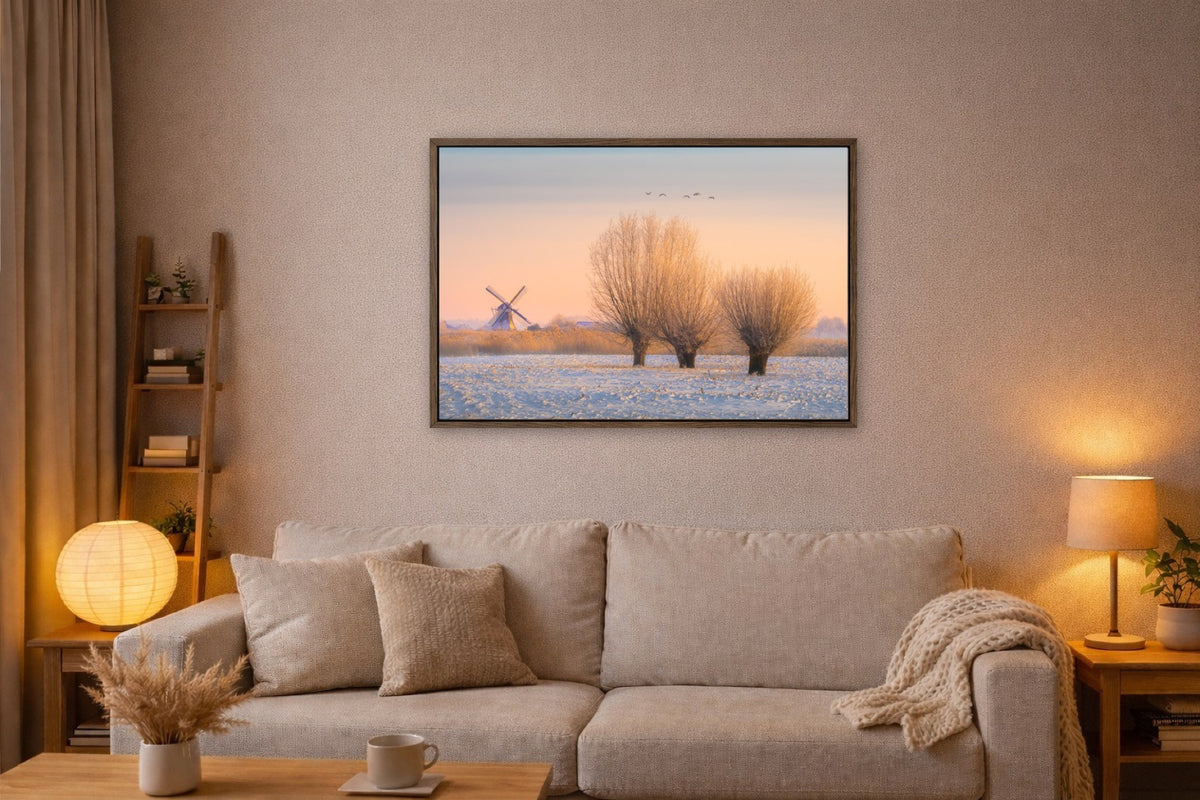 Willows in Winter lijst kamer