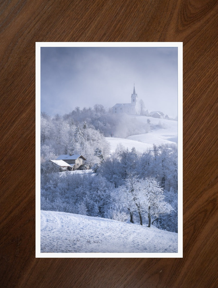 Winter Chapel print
